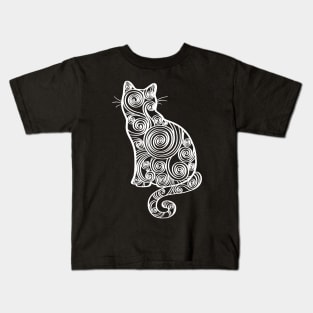 Quilling Cat Paper Art Cat Lover Kids T-Shirt